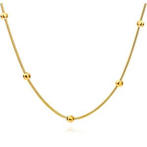 Elegant Gold Beaded Necklace